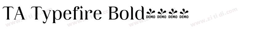TA Typefire Bold字体转换